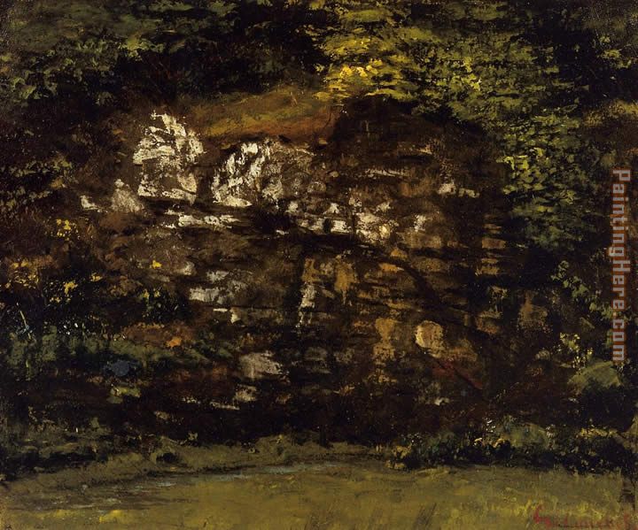 In the Woods painting - Gustave Courbet In the Woods art painting